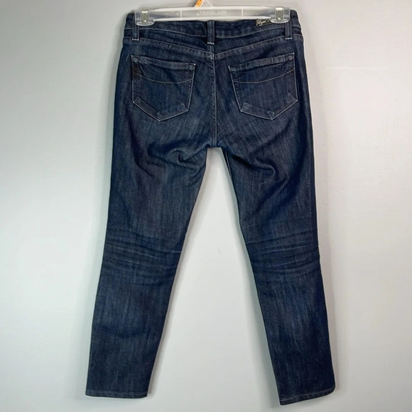 PAIGE Premium Denim Skyline Skinny Jeans Blue Dark Wash Low Rise Ankle Length 25 - Picture 7 of 12